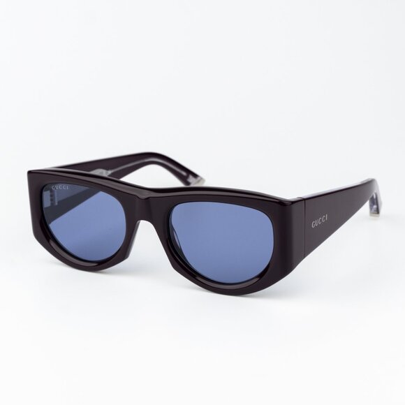 Gucci Women Sunglasses Violet Rectangular GG1917S 010 BRAND NEW - Picture 3 of 9